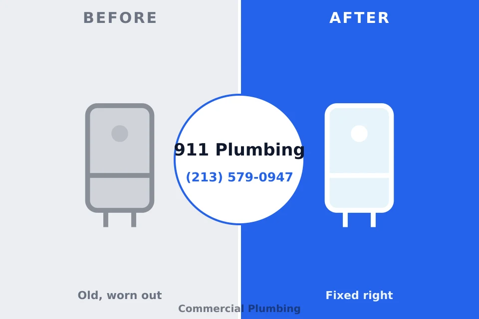 Before and after: plumbing company Ventress, LA
